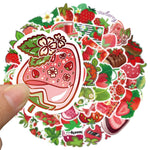 Yummy Strawberry Decorative Stickers