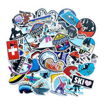 Winter Skiing Snow Mountain Stickers