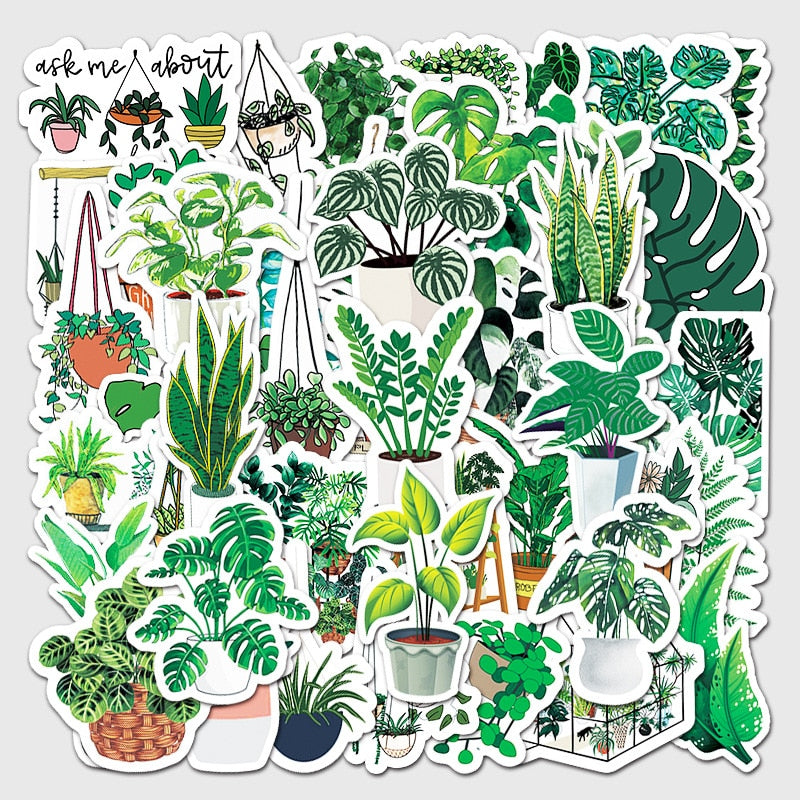 Environmental Protection Green Plants Stickers