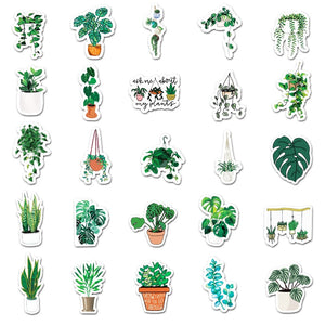 Environmental Protection Green Plants Stickers