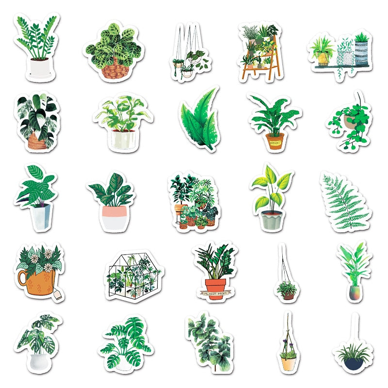 Environmental Protection Green Plants Stickers