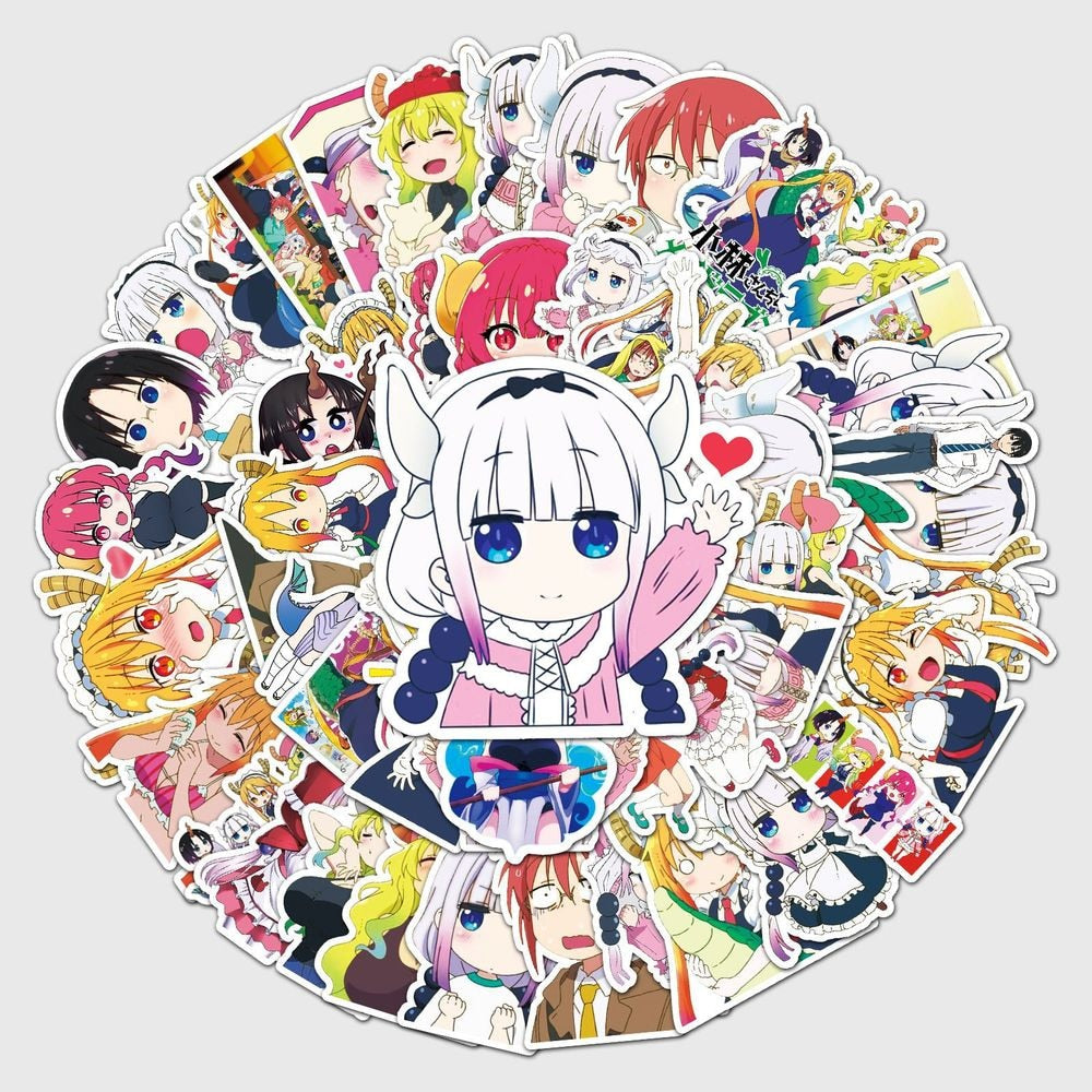 Miss Kobayashi's Dragon Maid Anime Stickers