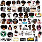 Inspirational Melanin Poppin Black Girl Stickers