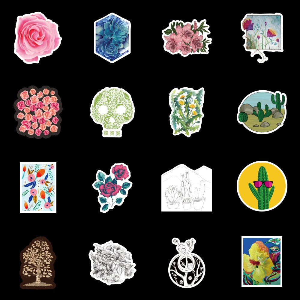 Forest Series Box Journal Plant Botanical Stickers