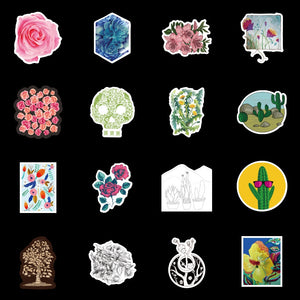 Forest Series Box Journal Plant Botanical Stickers