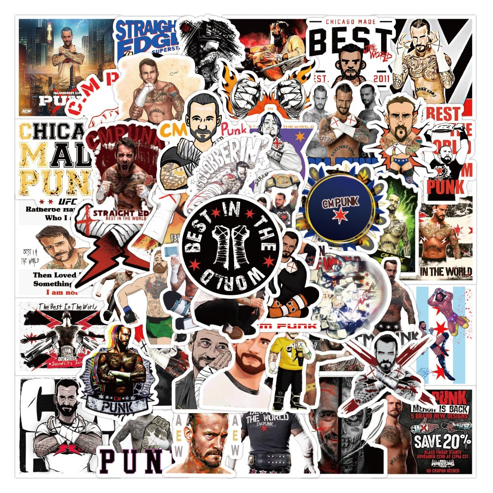 Wrestling CM Punk Stickers