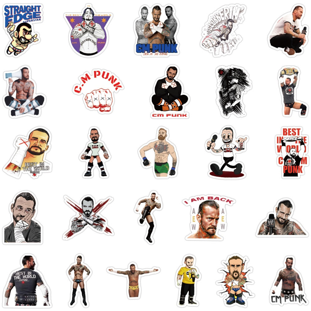 Wrestling CM Punk Stickers