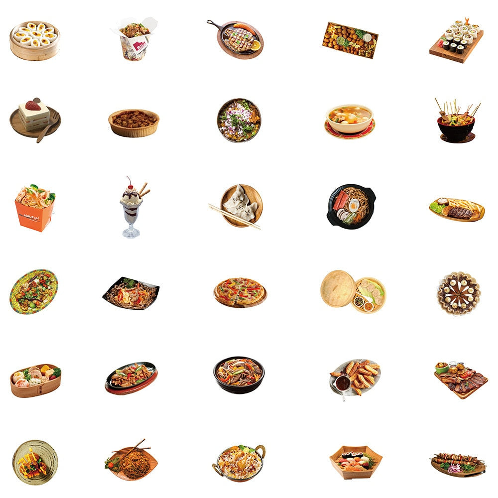 Delicacy Fine Food Mini Yummy Stickers