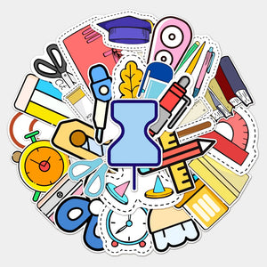 Student Stationery Notebook School Bag Stickers