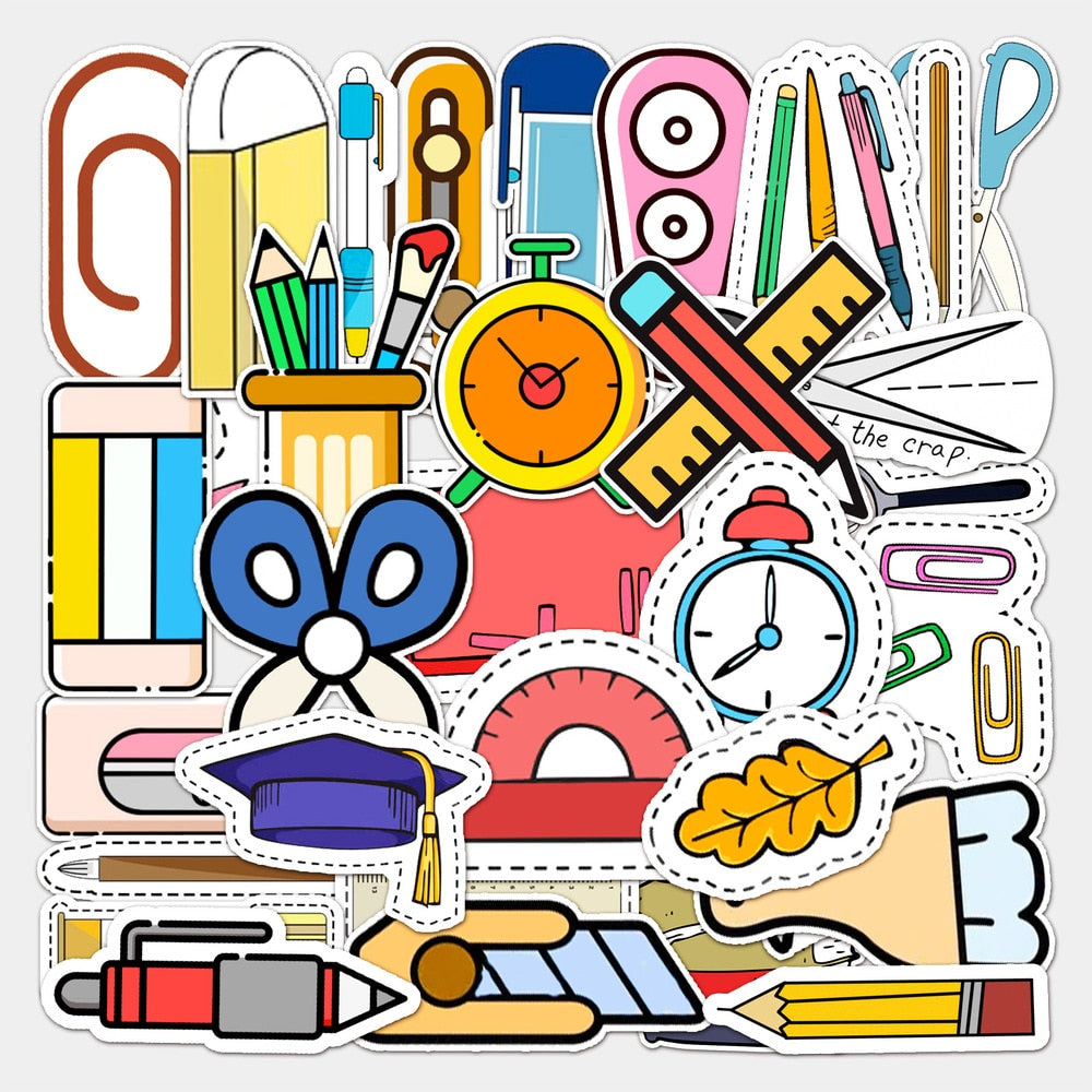 Student Stationery Notebook School Bag Stickers