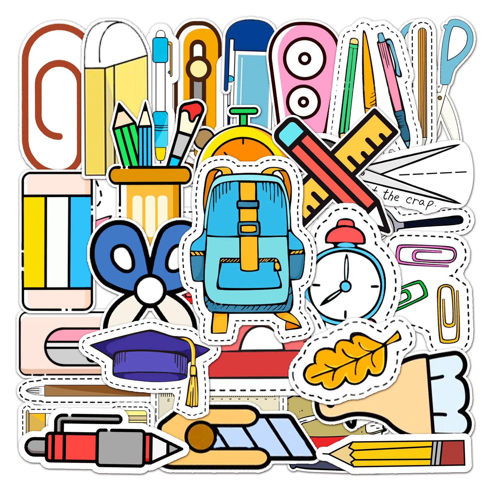 Student Stationery Notebook School Bag Stickers