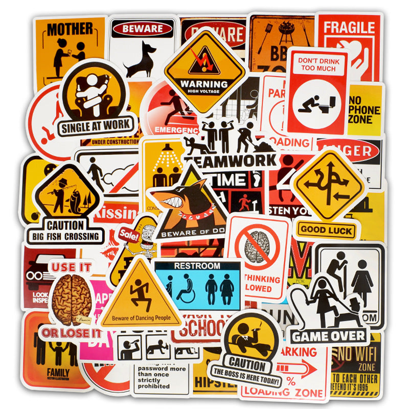 Personality Logoes PVC Doodle Stickers