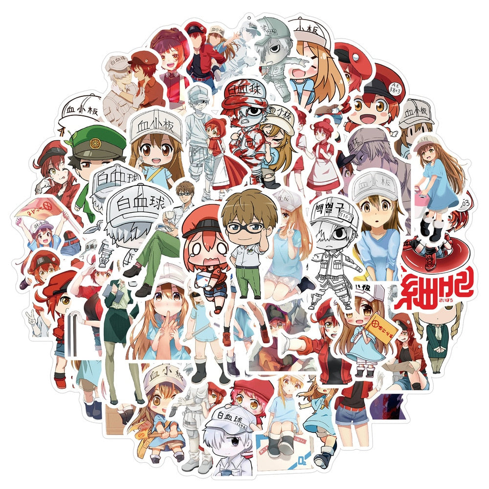 Cells At Work Japanese Cartoon Stickers