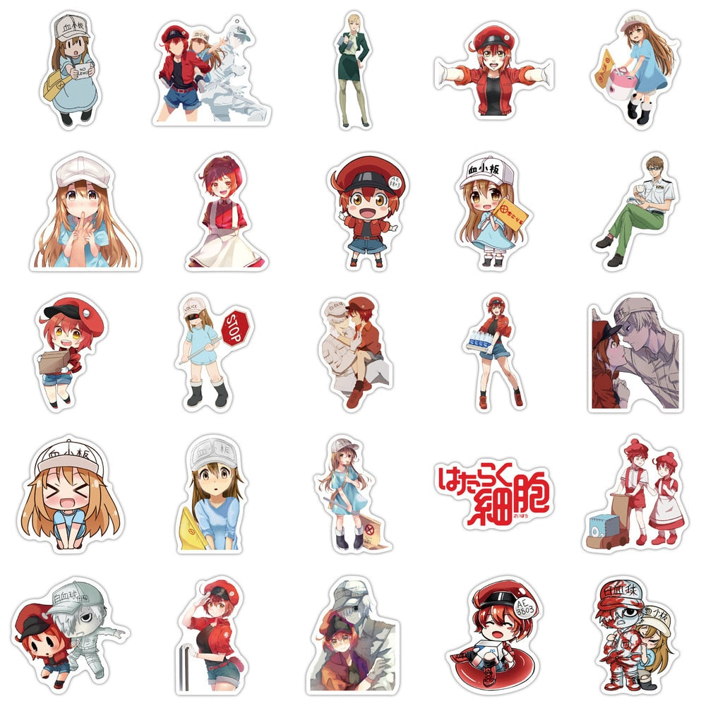 Cells At Work Japanese Cartoon Stickers