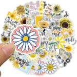 Summer Plant Beautiful Sunflower Stickers