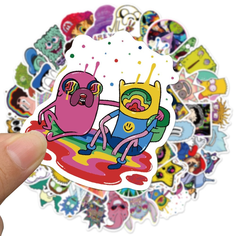 New Psychedelic Cartoon Stickers