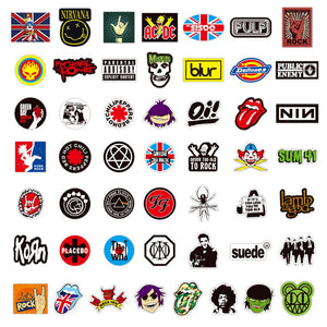 Rock Music Band Stickers