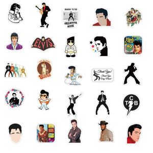 Rock Singer Elvis Presley Stickers