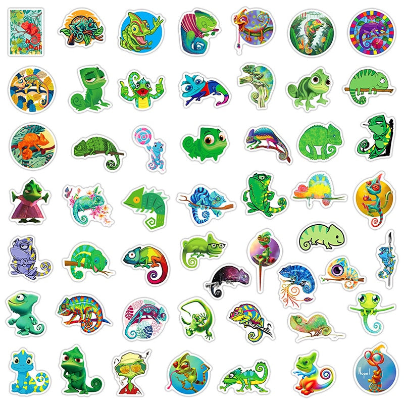 Chameleon Lizard Gecko Stickers