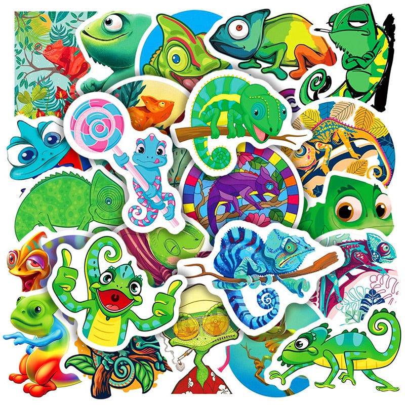 Chameleon Lizard Gecko Stickers