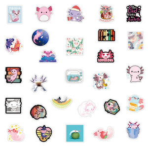 Cute Axolotl Animal Stickers