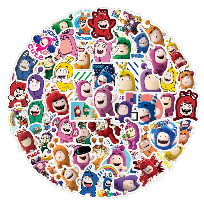 Cute Cartoon Oddbods Stickers