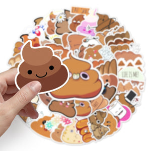 Funny Poop Emoticons Reward Stickers