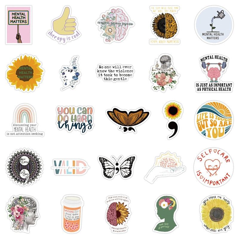 Soul Health Awareness Treatment VSCO Stickers