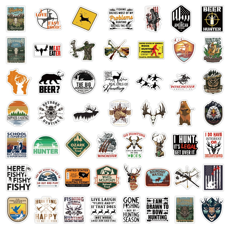 Go Hunting Animal Stickers