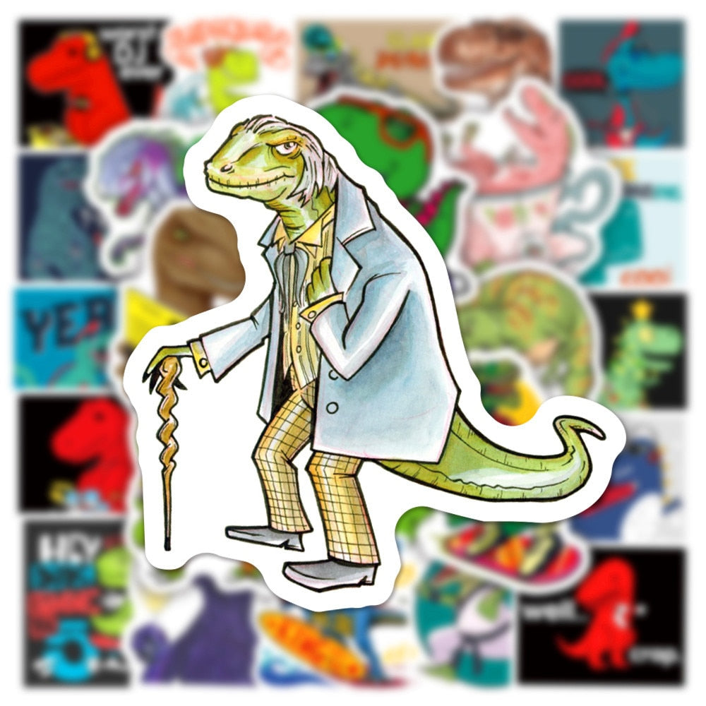 Cute Cartoon Dinosaur Stickers