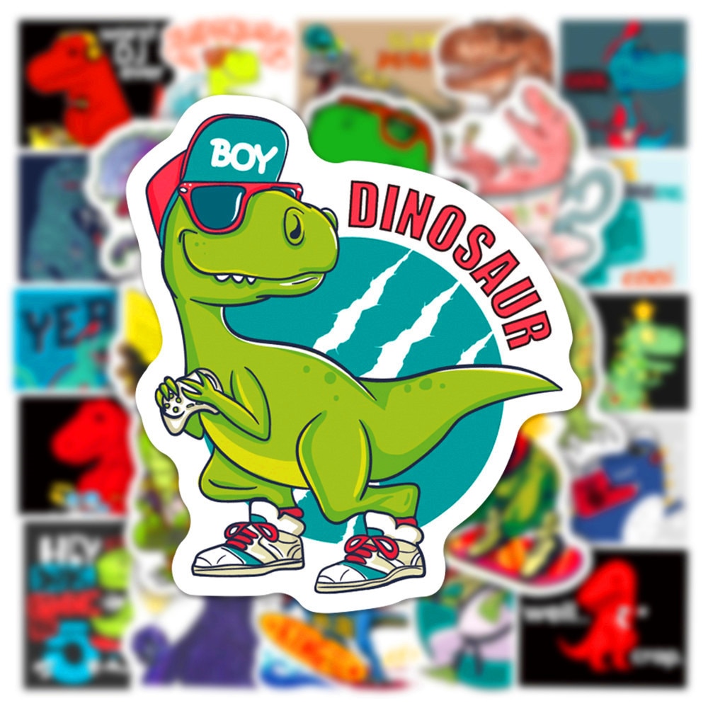 Cute Cartoon Dinosaur Stickers