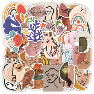 French Art Pop Style Stickers