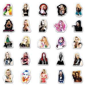 Singer Avril Lavigne Stickers