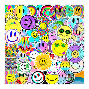 Cool Colorful Smiley Stickers