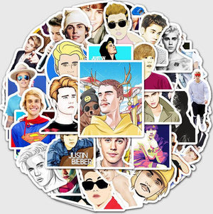 Pop Singer Justin Bieber Stickers