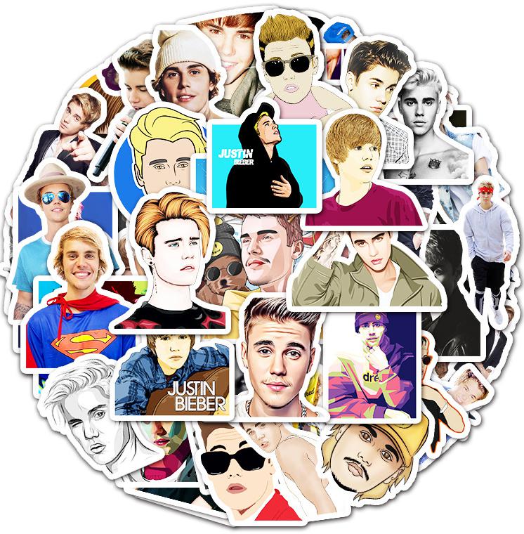 Pop Singer Justin Bieber Stickers