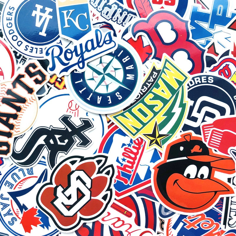 Baseball League Logo Ball Sport Stickers