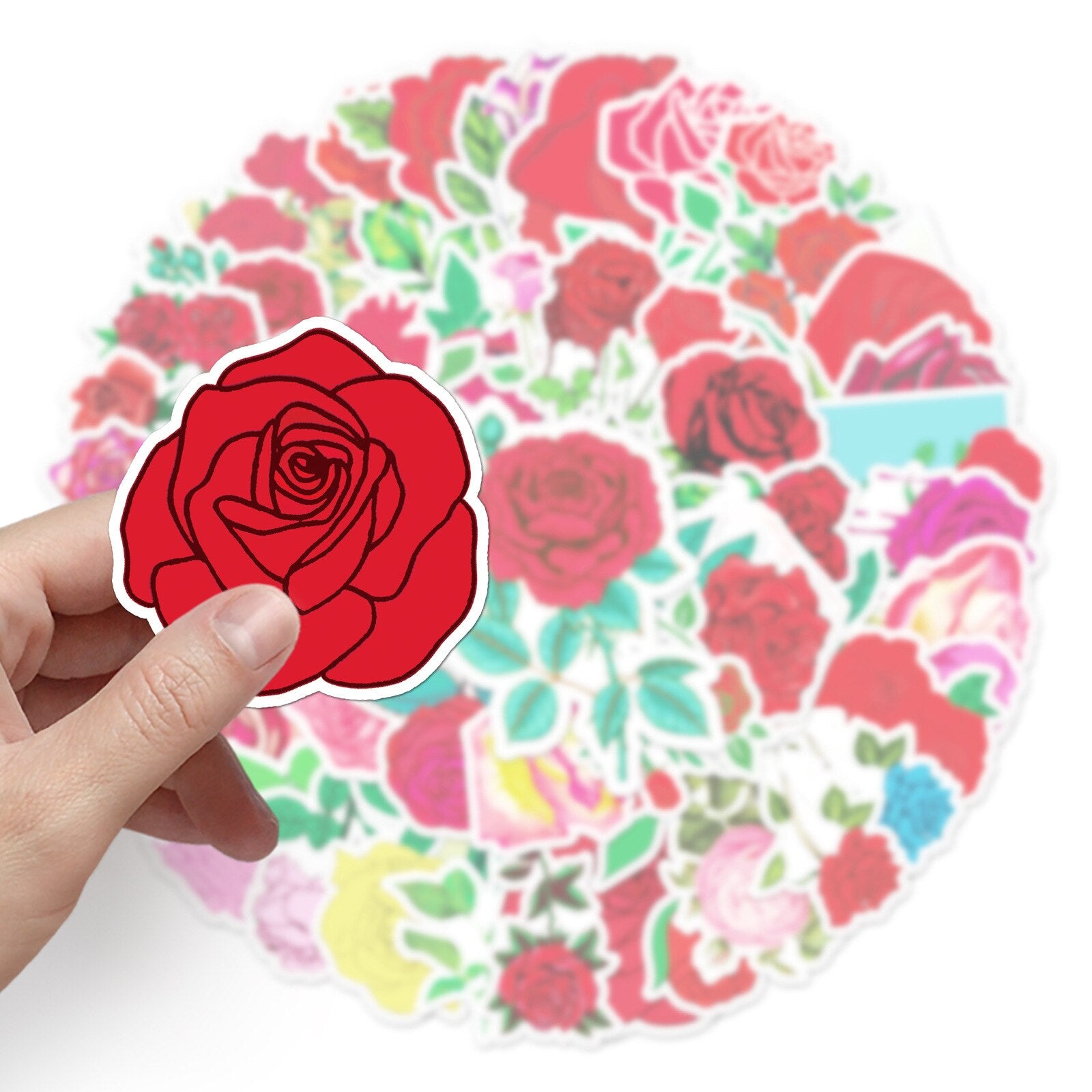 Rose Pretty Flowers Stickers