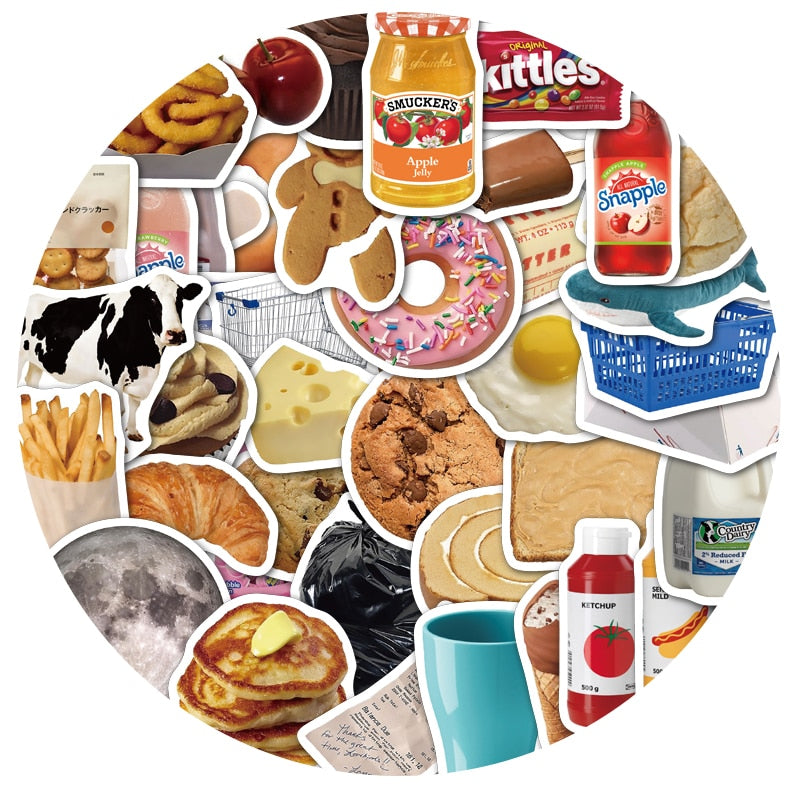 American Snack Food Ins Style Stickers