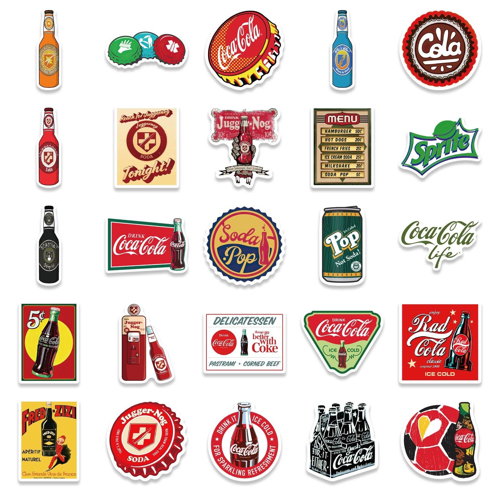 Vintage Coke Bottle Stickers