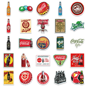 Vintage Coke Bottle Stickers