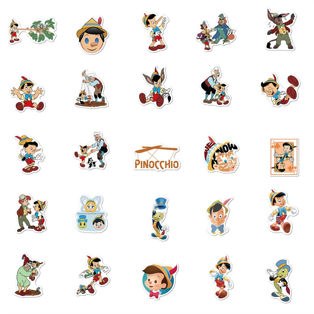 Pinocchio Puppet Stickers