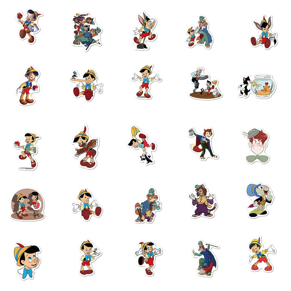 Pinocchio Puppet Stickers