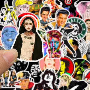 Rock Band Singer Stickers