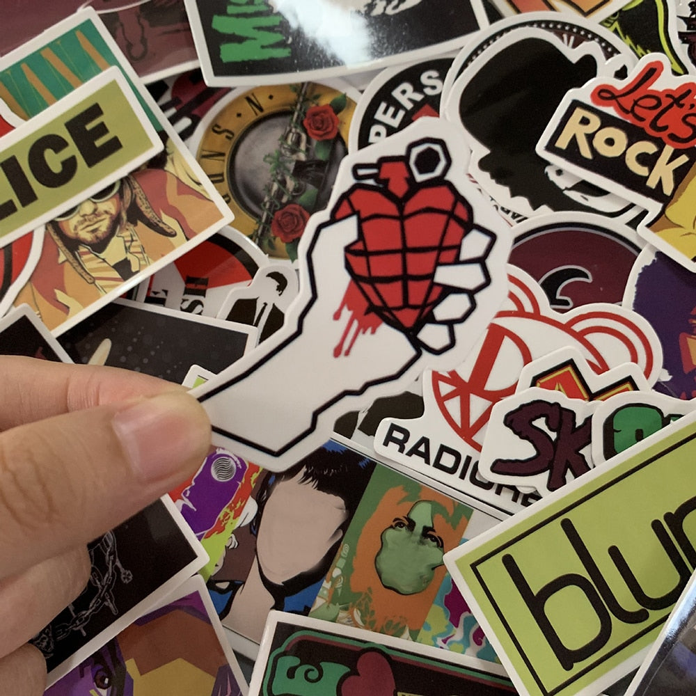 Rock Band Singer Stickers