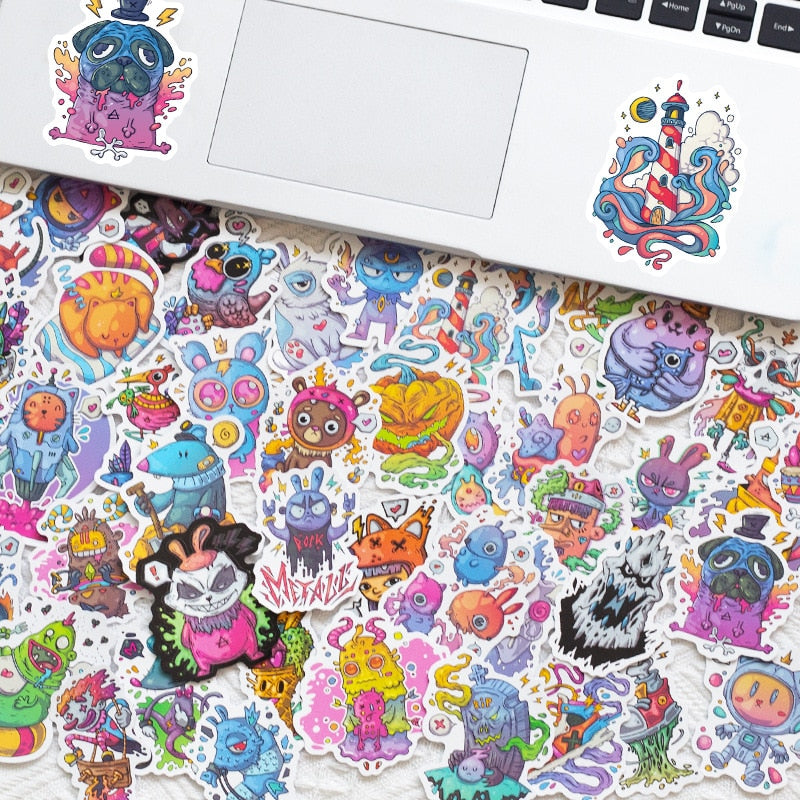 Fantasy Funny Style Cute Psychedelic Stickers