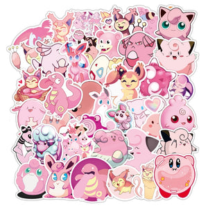 Pink Pokemon Cute Stickers