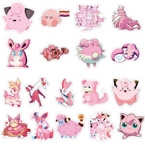 Pink Pokemon Cute Stickers