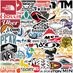 Set Outdoor Camping Brand Logo Stickers