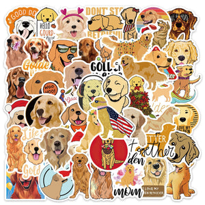 Golden Retriever Dachshund Stickers